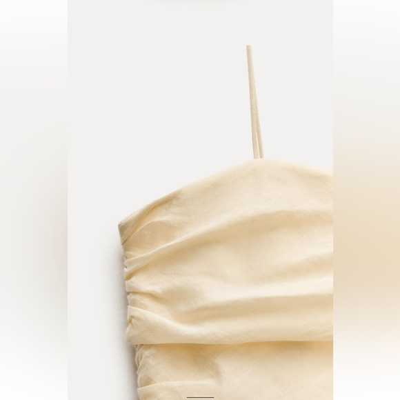 ZARA DRAPED MIDI DRESS ZW COLLECTION - Picture 7 of 10